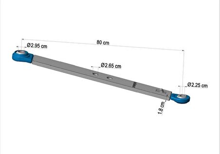 BİR UCU BÜYÜK YAN KOL  90x18 (New Holland) (DYPTT-13)